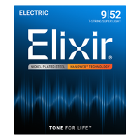 Elixir #12007: Electric Nanoweb 7 String Super Lite 9-52