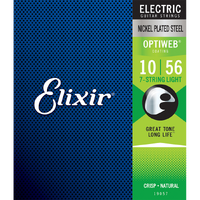 Elixir #19057: Electric Optiweb 7 String  Lite 10-56