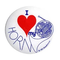 BADGE 55MM "I LOVE MY FRENCH HORN"