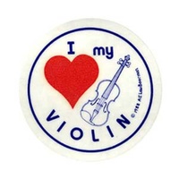 STICKERS Packof10"I Love My Violin"