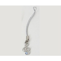 Mobile Phone Chain - Clef Blue