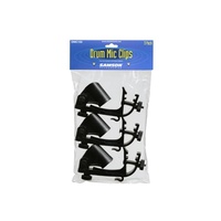 DMC100: Drum rim mount Mic Clip 3 pack