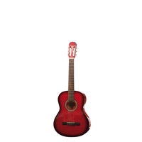 Onyx 4100R Classical Guitar 1/4 Size Red w/ Bag
