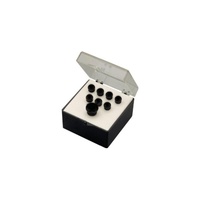 Set of 8 Plain Martin Ebony Bridge Pins