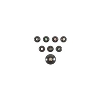 Set of 8,Paua Pearl Martin Bridge Pins Ebony