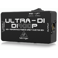 The Behringer ULTRA-DI DI400P DI Box