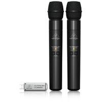 Behringer Ultralink Ulm202Usb 2.4G Dual Wireless Mic System W/ 2 Handheld Microphones And Dual-Mode Usb Receiver