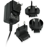 12 Volts DC (-centre) 1000 mA - Universal mains voltage with relevant international plug adapters supplied