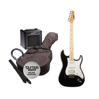 Ashton 505594 Spag232 Mbk Electric Guitar Pack W/ Ga10 Amp