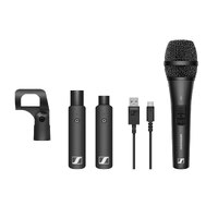 Sennheiser XSW-D VOCAL SET Vocal set with (1) XS1 cardioid dynamic mic, (1) XSW-D XLR FEMALE TX, (1) XSW-D XLR MALE RX, (1) mic clamp and (1) USB char