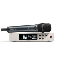 Sennheiser ew 100 G4-845-S-B Wireless vocal set. Includes (1) SKM 100 G4-S handheld microphone with mute switch, (1) e 845 mic capsule (supercardioid 