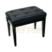 PIANO BENCH-Stand.Adj.Buttoned-Blk