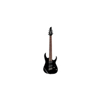 Ibanez RGMS7 BK 7 String Multiscale Electric Guitar (BLACK)