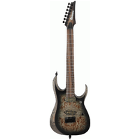 Ibanez RGD71ALPA CKF 7-String Electric Guitar - Charcoal Burst Black Stained Flat