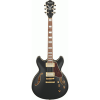 Ibanez AS73G BKF Artcore Hollow-Body Electric Guitar - Black Flat
