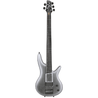 Ibanez GWB25THSWF 5 String Electric Bass Guitar Silver Wave Burst Flat