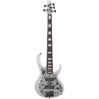 Ibanez BTB25TH5SLM 5 String Electric Bass Guitar Silver Blizzard Matte