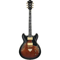 Ibanez AS93QMSP Dark Brown Sunburst Electric Guitar