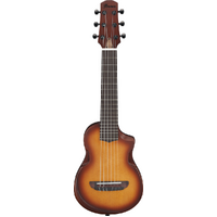 Ibanez AUP10N Open Pore Light Brown Sunburst Ukulele with Bag
