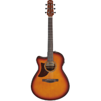 Ibanez AAM50LCE Open Pore Light Brown Sunburst Top Left Handed Acoustic Guitar 