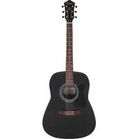 Ibanez V54NJP Weathered Black Open Pore Acoustic Guitar with Bag