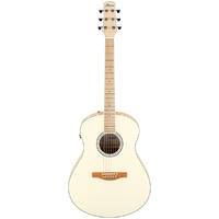 Ibanez AAM370M2E Transparent Antique White Peach Fuzz Open Pore Acoustic Guitar