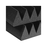 4" Studiofoam Wedge 2' x 2' Panels - Charcoal x 6