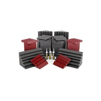 Room Kit: 64 Panels 5 x 30 x 30cm 4 Traps 30 x 30 x 60cm EZ Stick Wall fixings - Charcoal & Charcoal