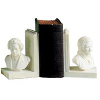 BOOKENDS-1 PAIR BEETHOVEN & MOZART