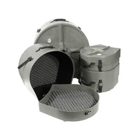 Lined 24" Bass Drum Case in Granite