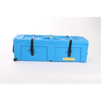 Standard Light Blue 40" Hardware Case w/ wheels