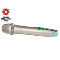 MIPRO Rechargeable Wideband Handheld Digital Transmitter. Metal housing with Condenser capsule. Thre