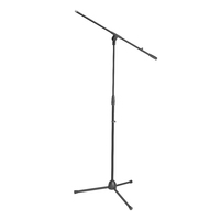 Adam Hall S5BE Microphone Stand Black With Boom Arm