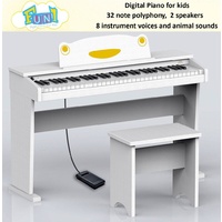 RINGWAY Ringway Fun 1 61 Key Digital Piano WHITE