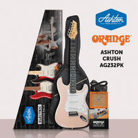 Ashton AG232PK Electric Guitar Pack in Metallic Pink 