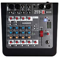 Allen & Heath ZED-i8 2 mic/line/DI + 2 stereo ins, 2-band EQ, LR + Headphone Outs, USB IO