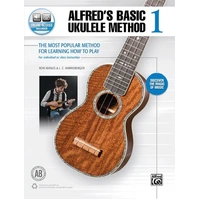 ALFREDS BASIC UKULELE METHOD 1 BK/OLA