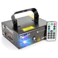BeamZ Dual RGB 600mW Firefly Laser with IR Remote Control, and DMX