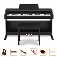 Casio AP-270BK Celviano Digital Piano (Black) w/ Bench and Bonus Bundle