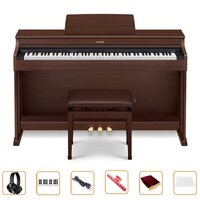 Casio Ap-470Bn Celviano Digital Piano Brown W/ Bench And Bonus Bundle