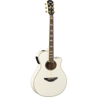 YAMAHA APX1000 PEARL WHITE ELECTRIC-ACOUSTIC GUITAR