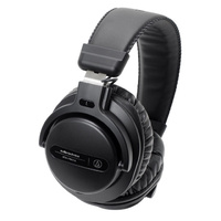 AUDIO TECHNICA  Over Ear DJ Headphones w/ 40mm drivers, detachable 1.5m straight cable BLACK
