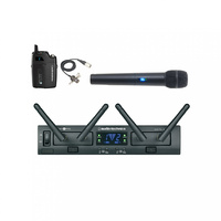 AUDIO TECHNICA  System10 Pro wireless mic system.  Two RU13 receivers two transmitters (1xHH 1xBP) 1x AT829cW lapel