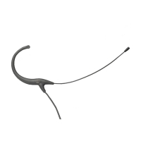 Audio Technica Headworn omni condenser for A-T (Inc: AT8464 dual ear mount, screens, covers). Black