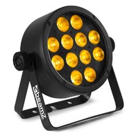BeamZ 12 x 12W RGBAW (5-in-1) LED Par Can with IR Remote Control