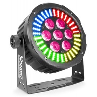 BeamZ 7 x 6-in-1  LED Par Can with RGB SMD LED Ring for Effect
