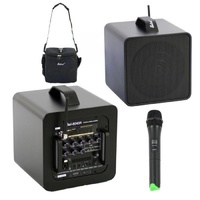 BELCAT BEL8040W PORTABLE PA 2-CH WIRELESS HEADSET & HANDHELD MIC