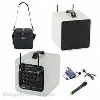 BELCAT 40W TWIN CHANNEL COMPACT W/LESS MINI PA SYSTEM WITH RECHARGEABLE BATTERY