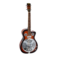 Bryden - BRE2ETS Cutaway Electric/Acoustic Resonator Guitar. Tobacco Sunburst