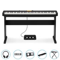 Casio Cdp-S360Bk 88 Key Digital Piano (Black) Bundle Incl Cs46 Wooden Stand + Sp34 Tri-Pedal + Bonus Accessories
